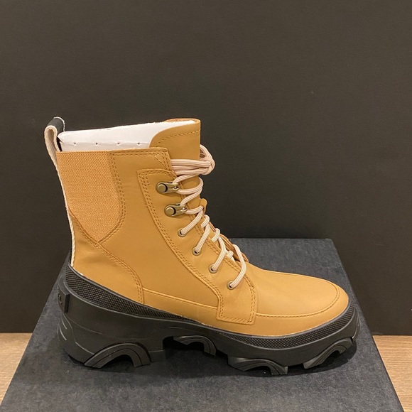 Sorel Brex Tawny Buff Black Lace Up Bootie Ankle Boots Shoes Multi Size NEW - Picture 6 of 8